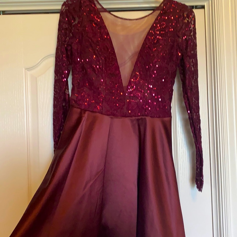 Long sleeve formal dress